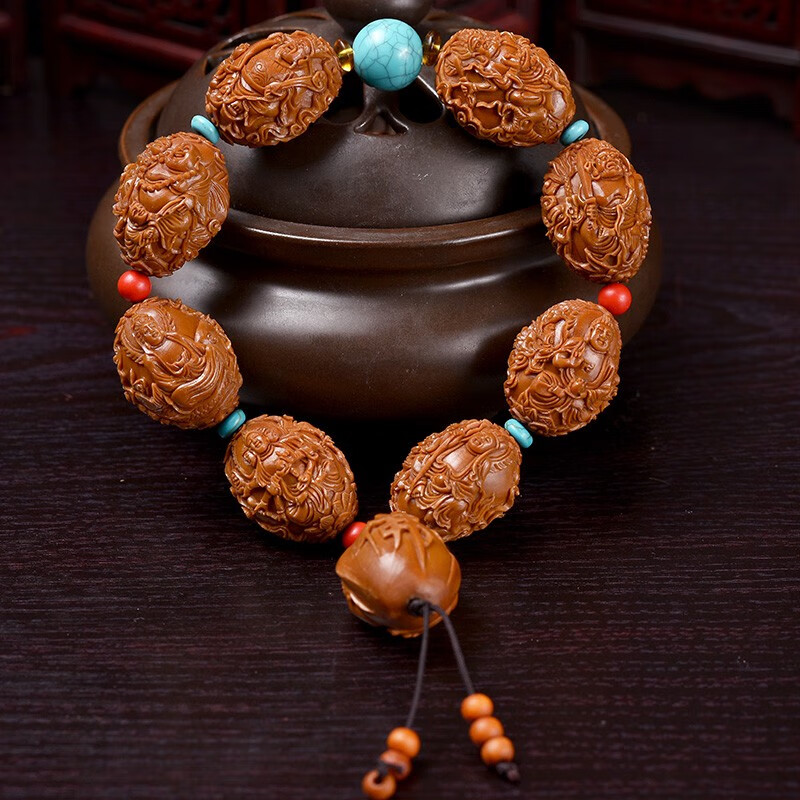 苏魅儿 橄榄核手串 万佛朝宗2.