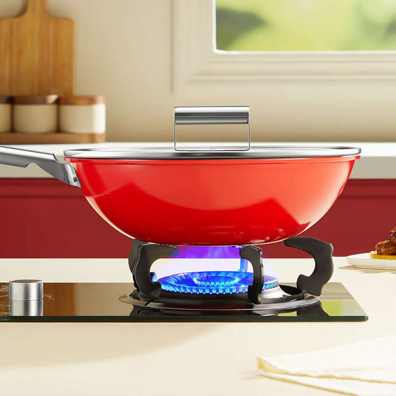 炊大皇炒锅不粘锅易洁轻量平底炒菜锅煎锅30cm电磁炉通用 琢光炒锅30cm 30cm