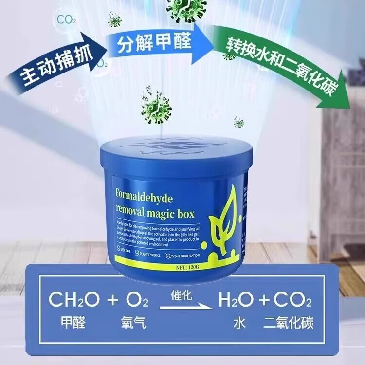 DEATKN【德国】高端除甲醛果冻去甲醛净魔盒新房强力家用清除剂自测盒子 【单盒体验装】车内可用 德国精品