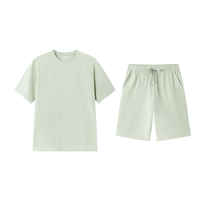 全棉时代男女士睡衣【7A抗菌针织舒弹透气】情侣家居服套装