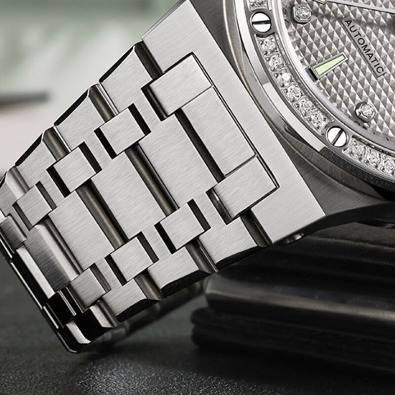 爱沃驰瑞士IW爱沃驰品牌原装原厂精钢凸口表带carnival钢带配件替换送工具 银色/IW专用凸口钢带