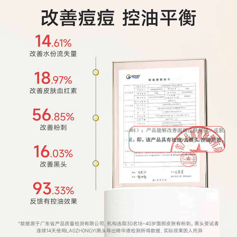 老中医(LAOZHONGYI)黑头导出精华液女改善痘痘溶解黑头铲子白头粉刺去铲皮刀男女士 黑头导出精华液35ml