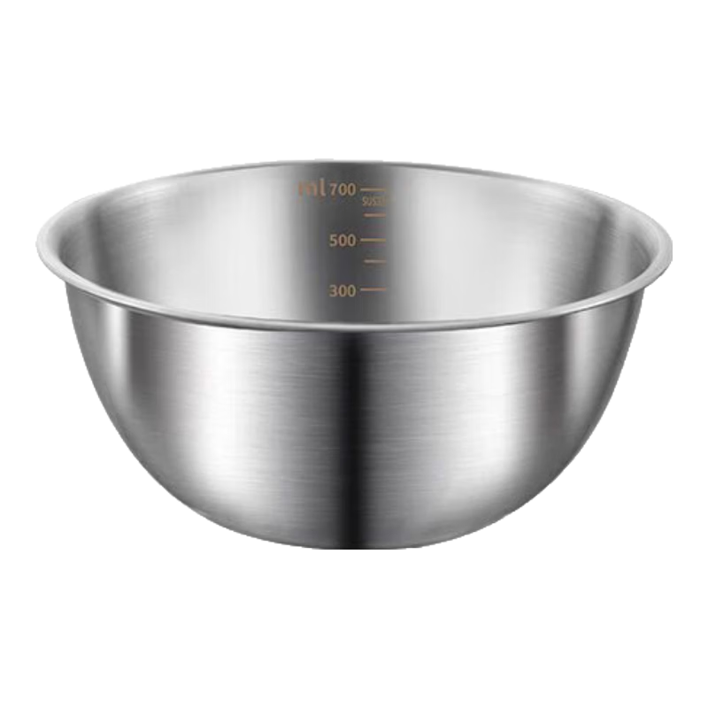 家用不锈钢盆存储洗菜和面打蛋厨房专用盆 料理盆-17cm-不锈钢-1个