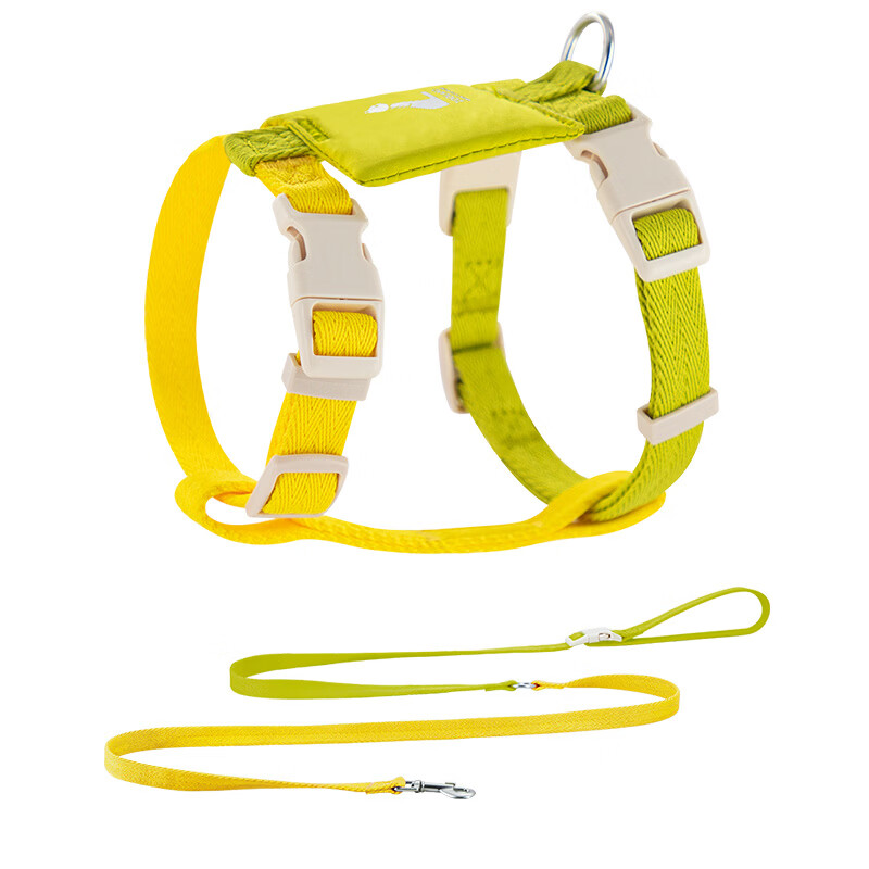 OIMG遛猫咪牵引绳防挣脱外出专用不勒脖工字型胸背溜小猫绳子 翠野 S码(胸围27-35cm)建议3-5斤 京东折扣/优惠券