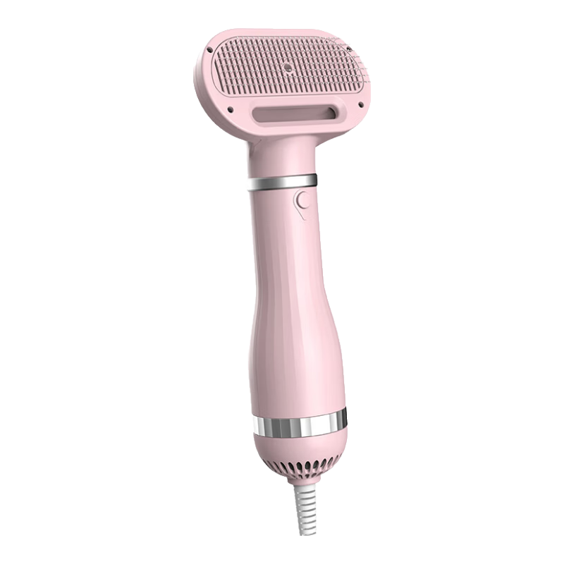 來旺兄弟寵物拉毛吹風(fēng)一體機泰迪比熊狗狗毛發(fā)蓬松貓咪去浮毛梳子貓狗用品 【吹全身】拉毛吹風(fēng)一體機粉色-圓珠款