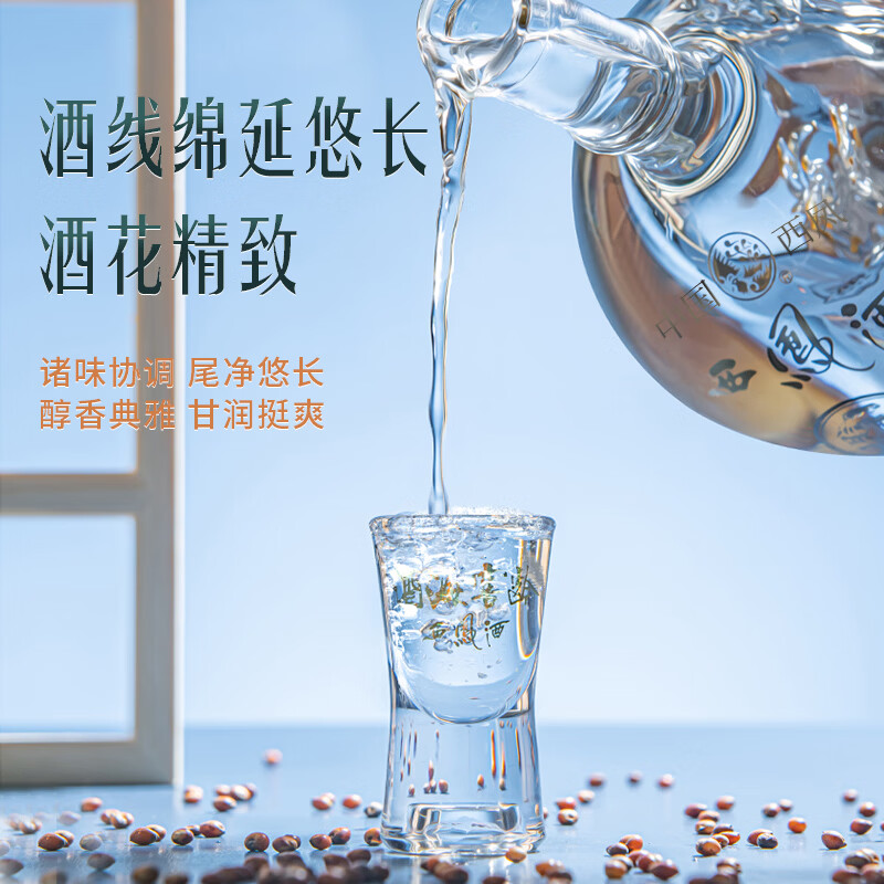 西凤酒20年高档白酒过节送礼 企业采购员工福利陕西特产高端礼盒 52度 500mL 2瓶 20年52度礼盒