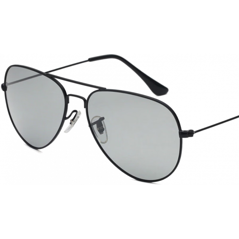 雷德蒙日夜兩用變色偏光太陽鏡男士太陽眼鏡女夜視鏡開車專用夜間駕駛眼 黑框_變色偏光片