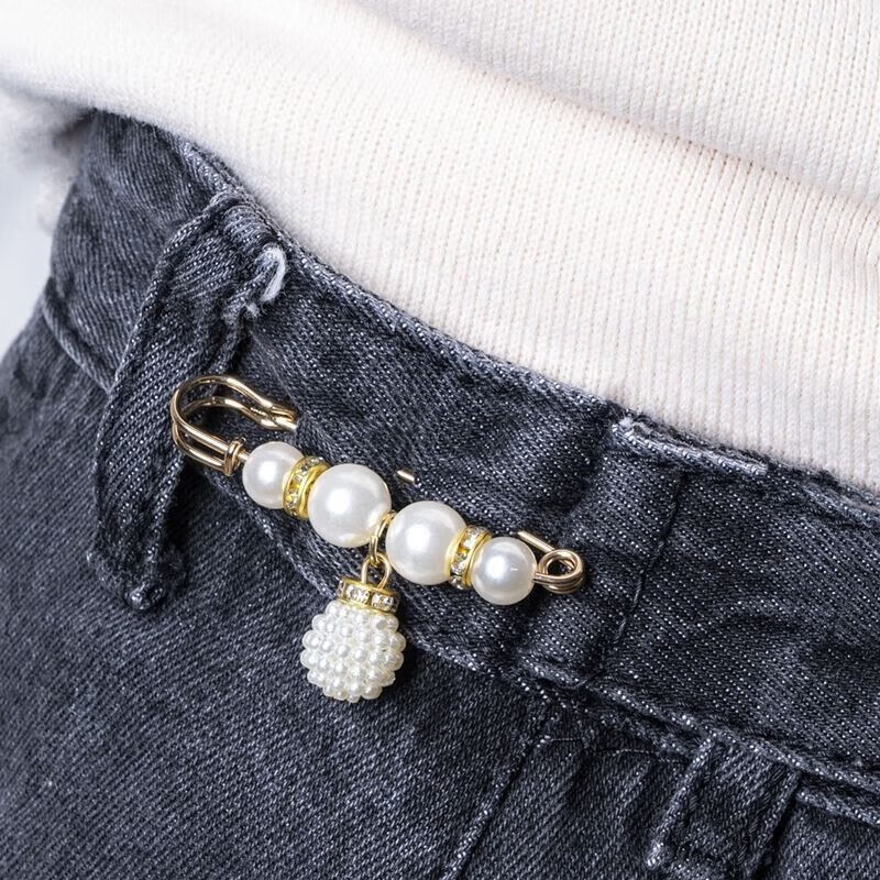 【厂家直发】收裤腰别针配饰固定衣服腰围改小收腰扣防走光胸针女 收腰针6件套B款 收裤腰别针