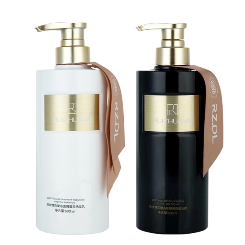 瑞妆蝶恋RZDL香水洗发水护发素去屑止痒控油蓬松修护滋润柔顺亮滑洗护套装 【天使之恋】洗+【夜的诱惑】护600ml*2