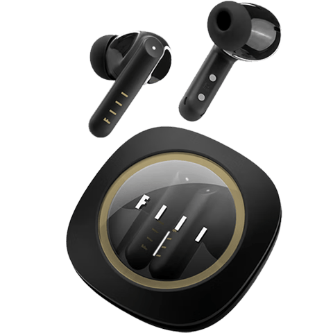 FIIL Key Pro2全能智驾降噪蓝牙耳机-55dB金标音质蓝牙6.0入耳半入耳式耳机双模式适用于苹果华为 黑