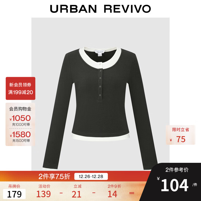 UR2025�＾�¿�Ůװ���м�Լ������Բ��̿�T��UYL450269 ��� M 118Ԫ