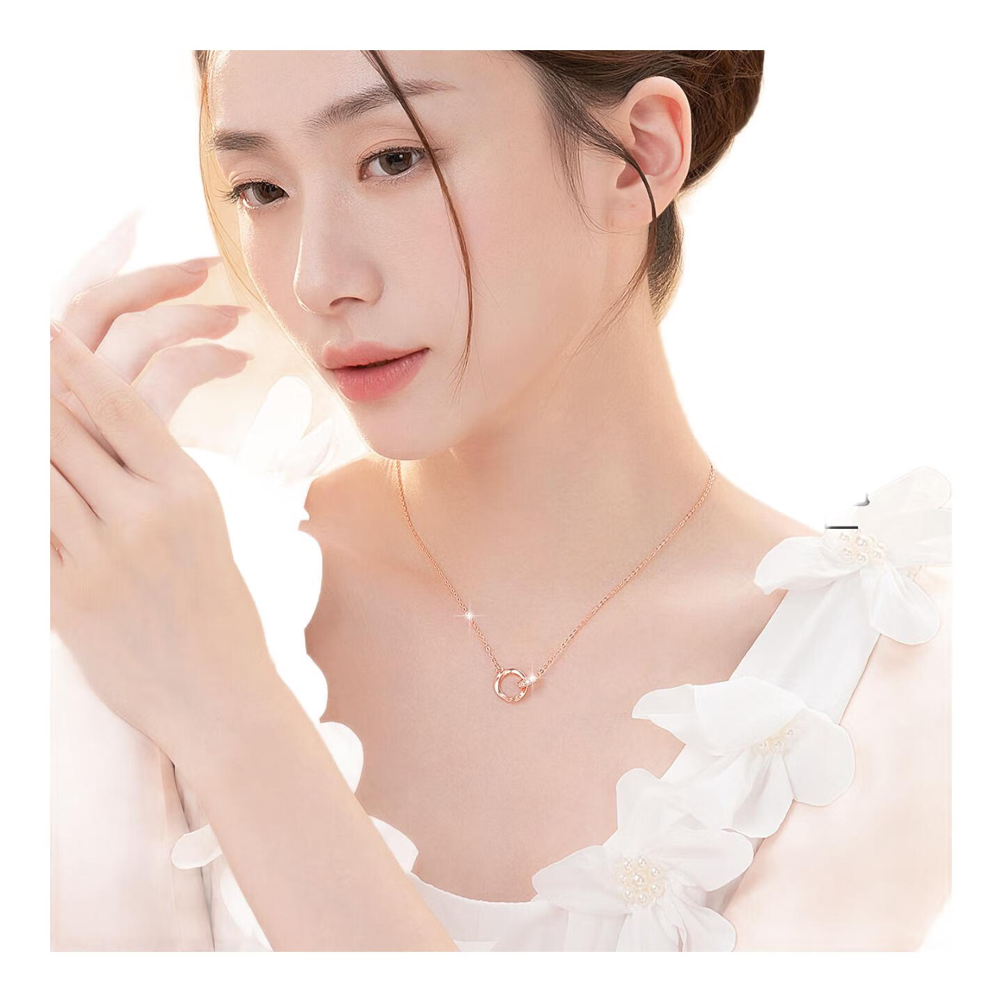 希芙尼 XIFU NIUTR法国品牌莫比乌斯项链女锁骨小众轻奢感纪念日生日礼物送女友 【免费刻字/贺卡请拍】