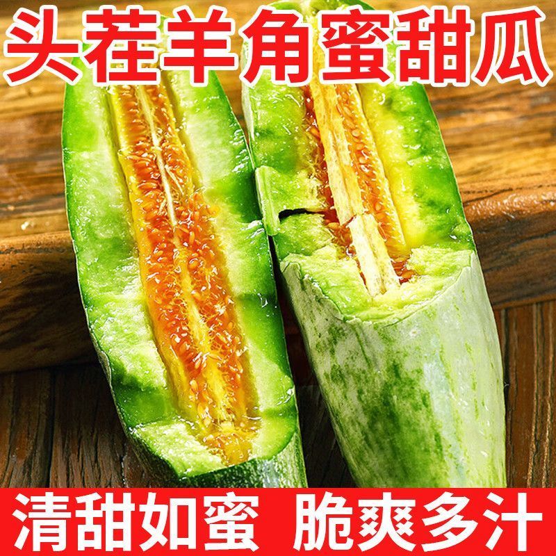 秦品堂山东羊角蜜 新鲜头茬 正宗山东寿光羊角蜜甜瓜蜜瓜应季薄皮瓜 5斤羊角蜜【品质大果】