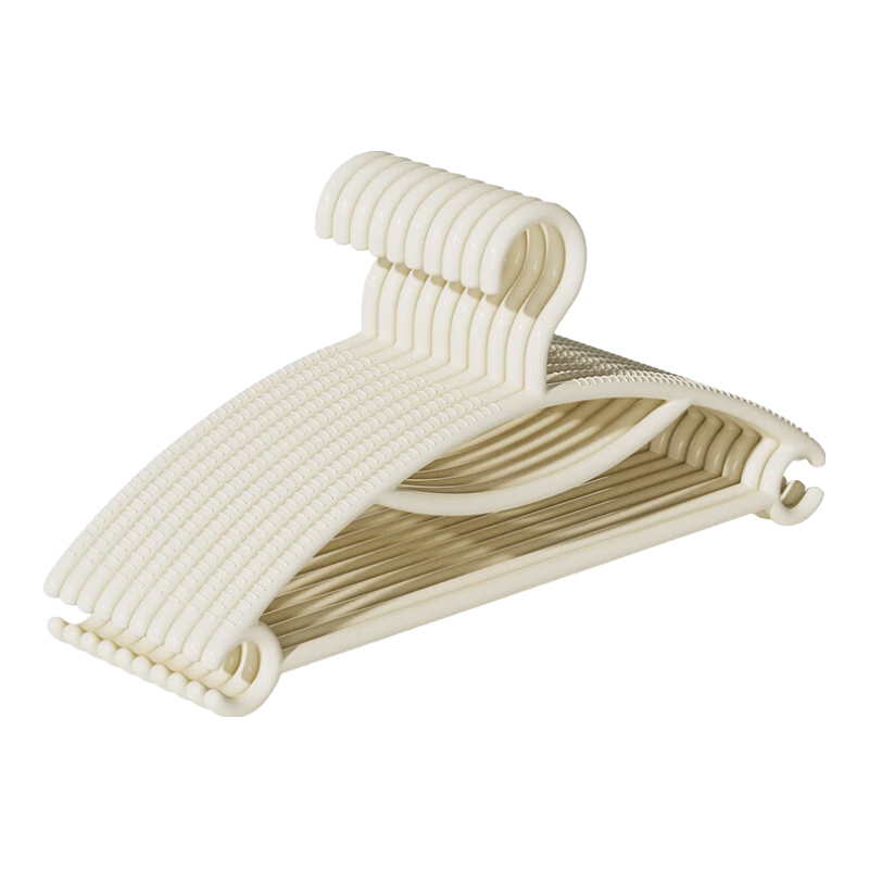 與同褲架夾子褲夾衣架褲子專用神器家用無痕防滑jk掛衣浸塑裙夾 兩個圈圈衣架【10個】