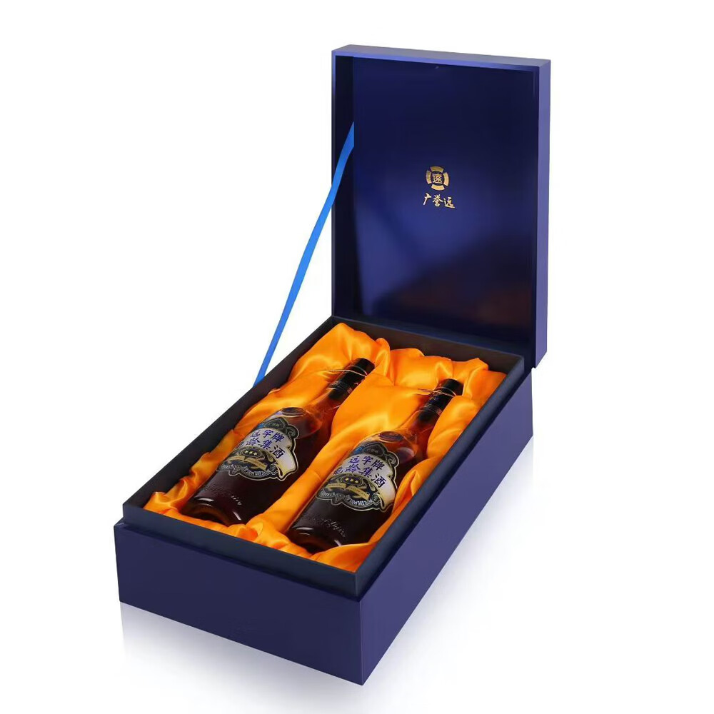 广誉远[年货优选]龟龄集酒蓝宝石500ml*2瓶 人参酒抗疲劳酒年货高端礼赠 28%vol 500mL 2瓶