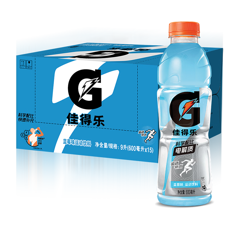 ���¿��ּѵ��� GATORADE �������� �˶�������ݮζ600ml 15ƿ ����װ 100.62Ԫ��2��(��50.31Ԫ/��)