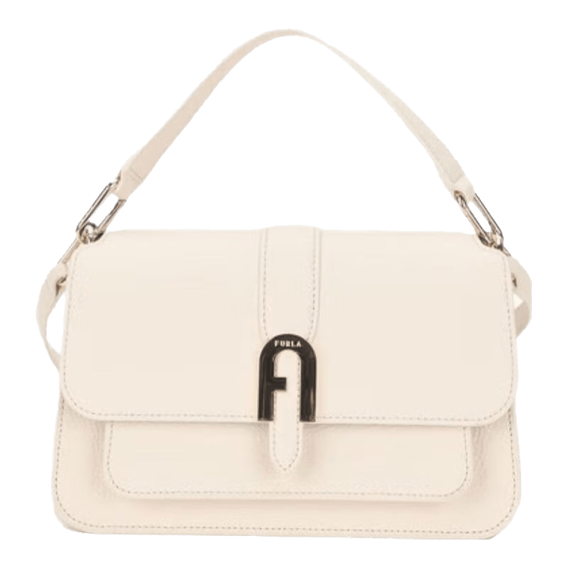 芙拉（FURLA）【禮物】MIASOFIA牛皮小號女士百搭手提包斜挎包輕奢時(shí)髦 白色 S