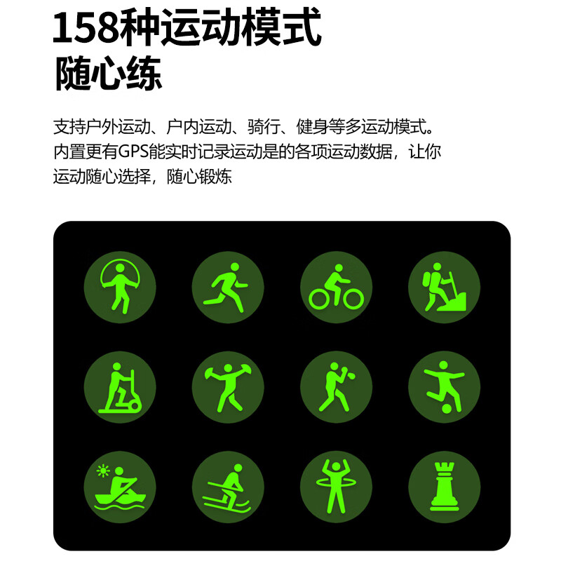 拓创辉(GUGIFT)无创血糖血压血氧心率健康智能手表手环运动手环健康监测设备送男朋友女朋友长辈年货礼物 黑色礼盒装【血氧*心率*血糖*血压*支付*NFC】