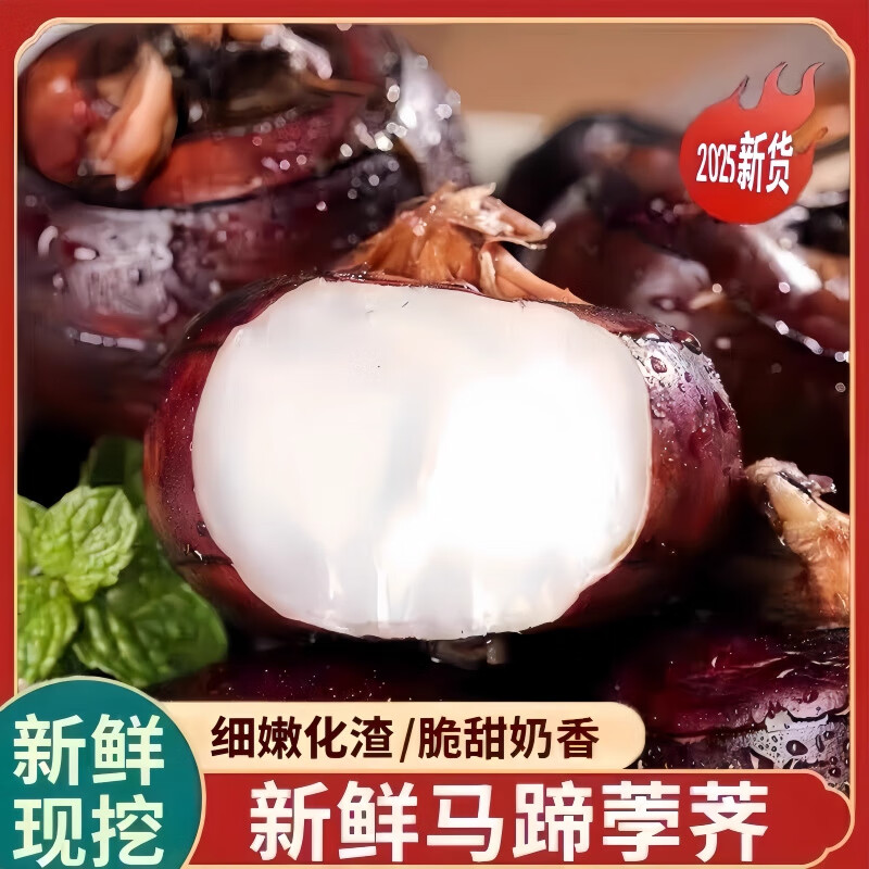 胖东来同款新鲜马蹄荸荠地栗地梨农家自种5斤现挖应季水果蔬菜 500g