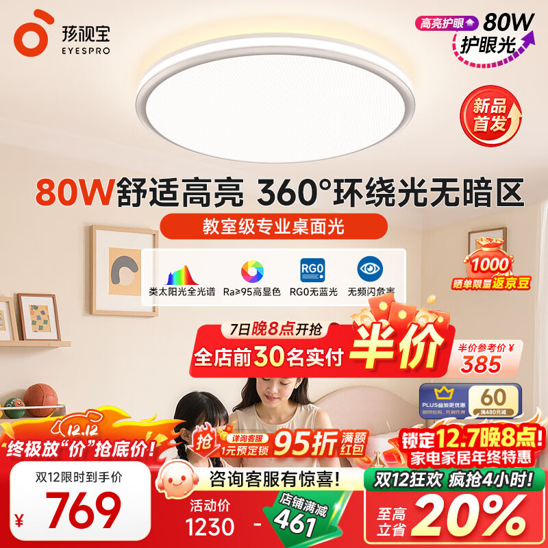 ӱȫ׻80Wͯ鷿ledƾ߰װ 80W 20O 3712.8lm ʸްAB09m-80W-T