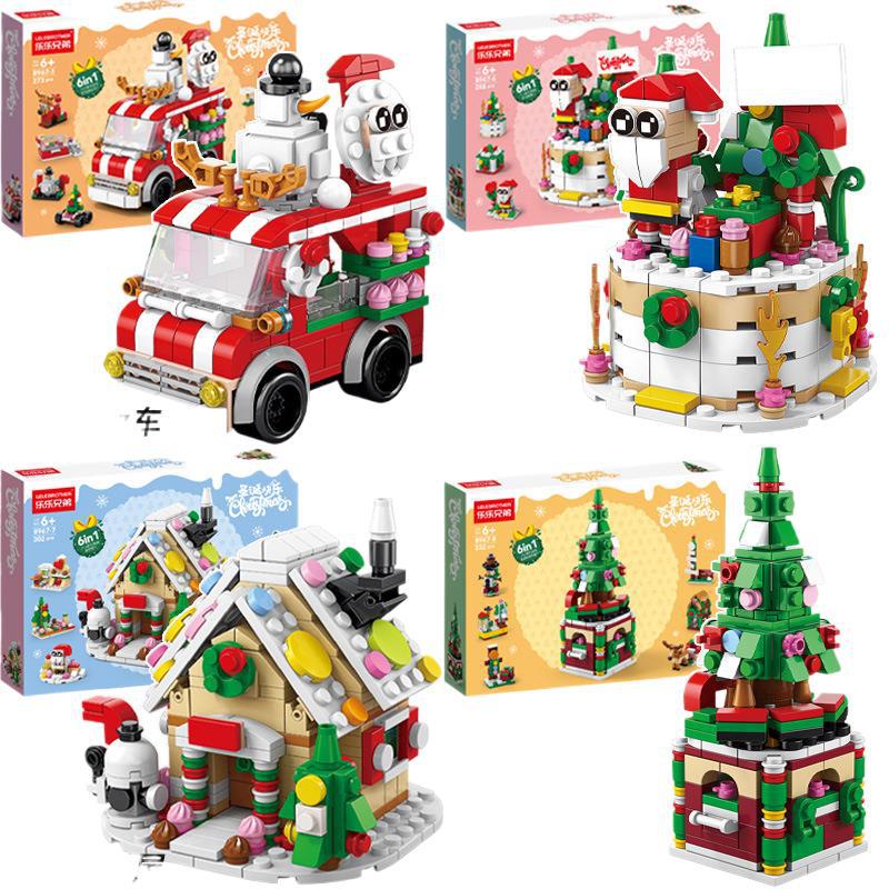 家庭清洁纸品JTT 圣诞雪屋(六合一) 圣诞节小积木