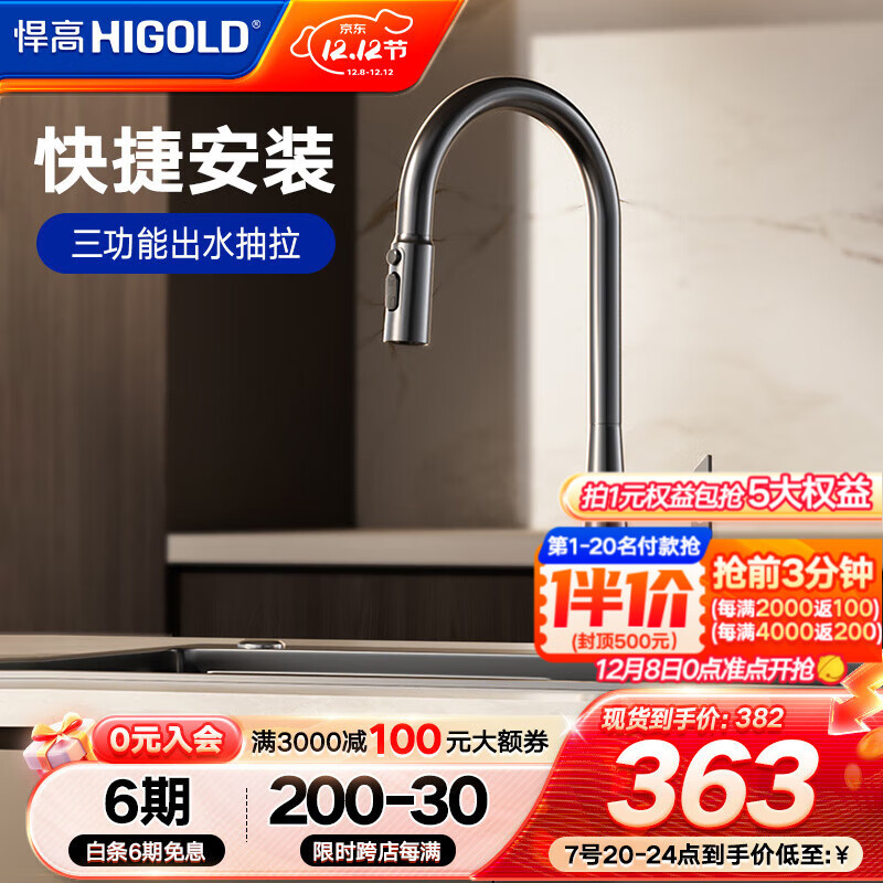 ߣHIGOLD ֳʽˮͷ ˮͷԶ LPװǹҿ824001 310.17Ԫ