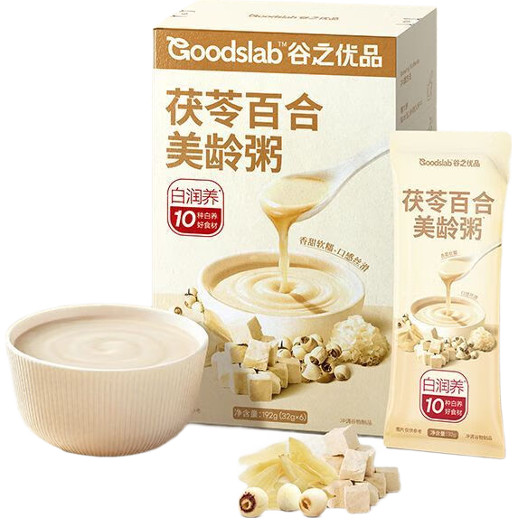 谷之優(yōu)品茯苓百合美齡粥谷物早餐營養(yǎng)代餐粉 【嘗鮮裝】美齡粥1盒