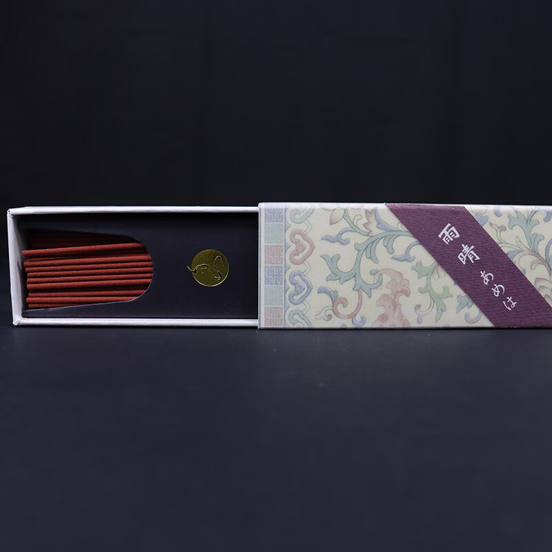 簡約天然日式線香30g盒裝日本花香居家禮佛熏香 沉香禪意多味線香 雨晴(大地檀香)-21cm日本香-紙盒裝