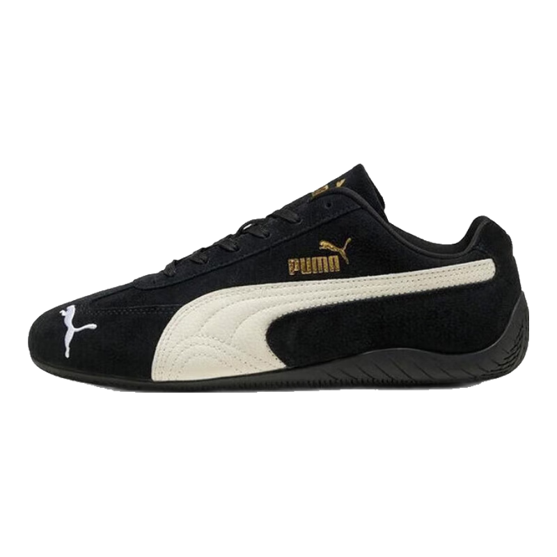 彪马（PUMA） ROSE朴彩英同款SPEEDCAT薄底鞋T头鞋男女款休闲鞋  黑色-白-01 36