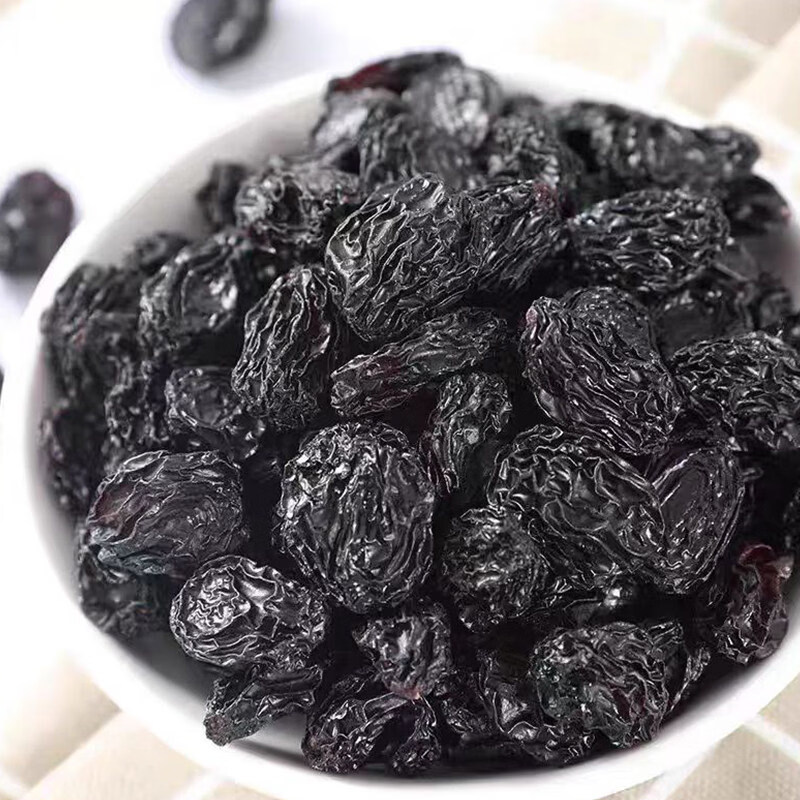 古力巴戈（GulBag）新疆黑加侖葡萄干吐魯番超大個顆粒特產(chǎn)大黑加侖無籽即食提子干 黑葡萄干250g*2袋