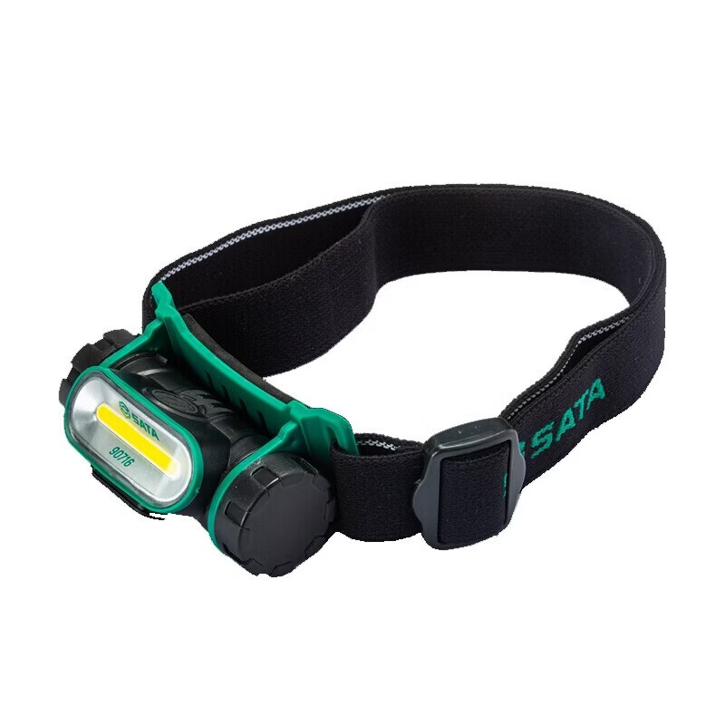 世达(SATA)户外夜钓神器多功能聚泛光两用头灯充电式防水专业级高续航高强度 90716防水锂电头灯150LM