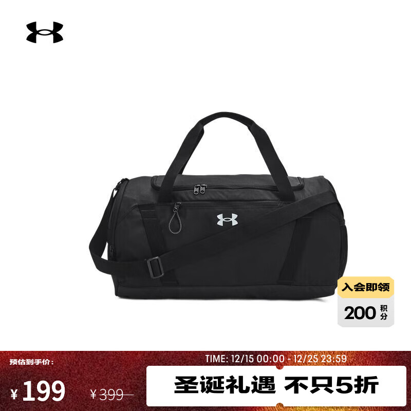 UNDER ARMOURUndeniable女子训练运动健身旅行包1376453 黑色001 均码