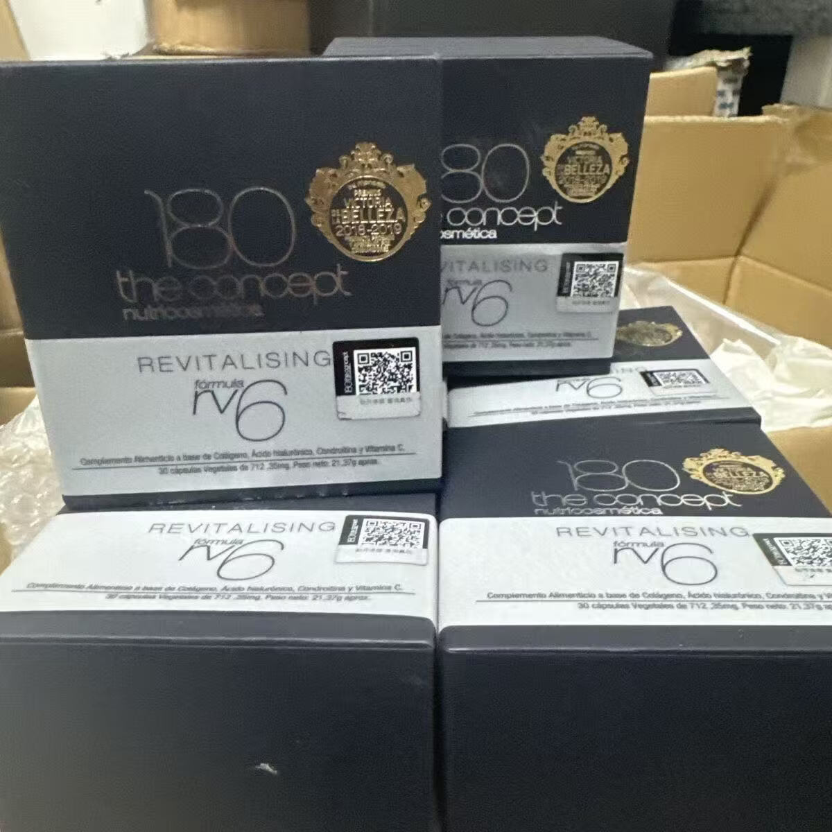 尔娅贝180 the conceptnutricosmetica概念180西班牙陈伟霆同款骨相抗衰 【H6反重力胶囊2.0】 60粒*3瓶 面部重塑配方提拉紧致轮廓