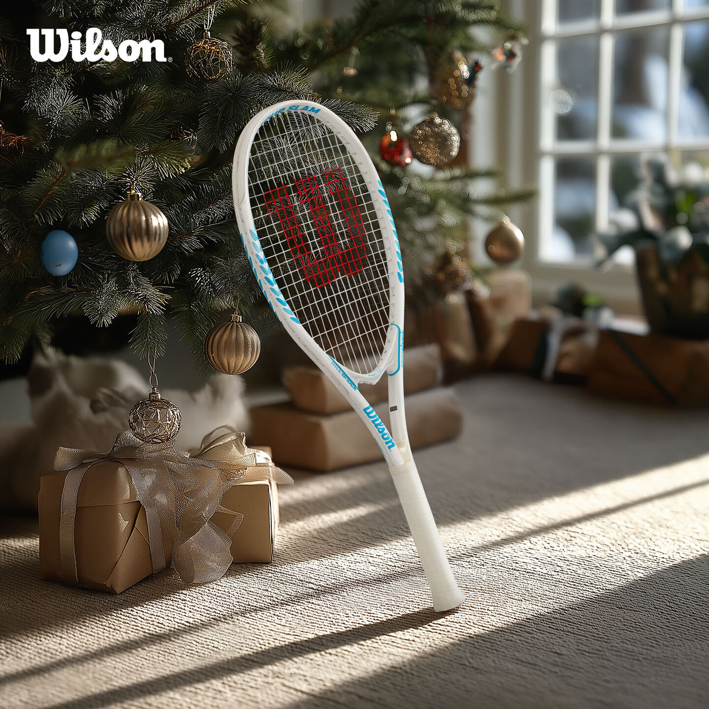 Wilson威尔胜澳花拍初学大拍面减震休闲网球拍Tour Slam