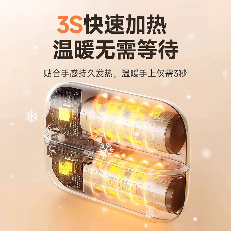 艾勒丝汀【生日礼物送女友】磁吸暖手宝二合一充电迷你女生暖宝宝分离手握式电热发热宝取暖神器 【樱花粉】2026新款丨磁吸分体2合1 【7000mA】3秒速热+安全防爆丨三档控温