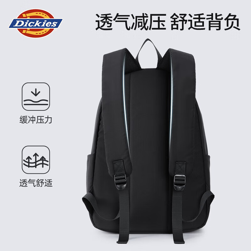 Dickies男士双肩包日常通勤轻便电脑包2025新款大容量休闲背包校园书包 男士双肩包 灰色