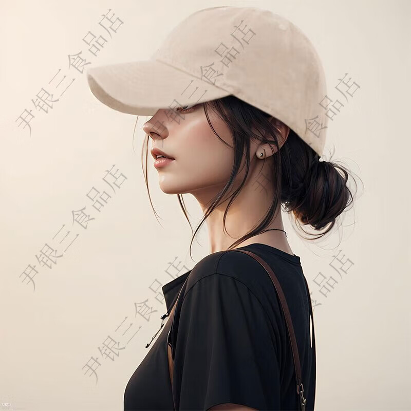 其他的  THE OTHER新款加大加宽棒球帽子女纯色宽檐大头围日系百搭深顶ins鸭舌帽男 Plaincolor黑丨常规帽檐 均码 头围可调节54-60cm