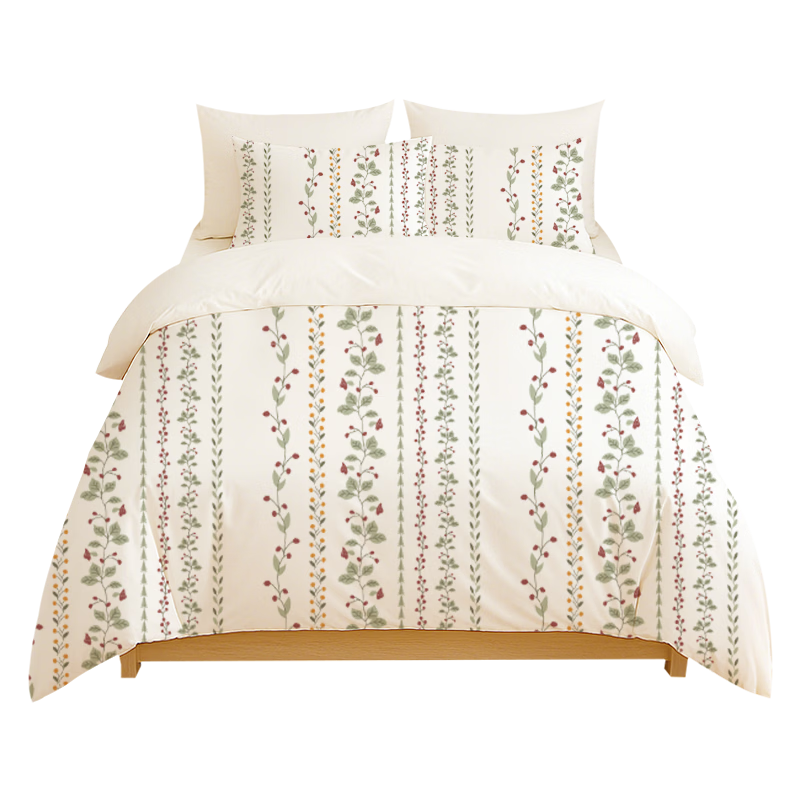 无印良品一次性床单被套枕套被罩床品隔脏出差酒店旅行四件套-甜心藤