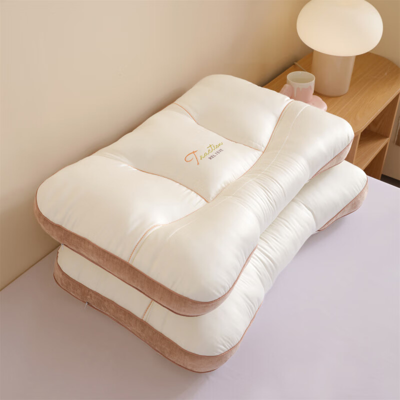 元族2025新款按摩分区护颈枕 枕头枕芯 按摩分区护颈枕/只 74cm 48*