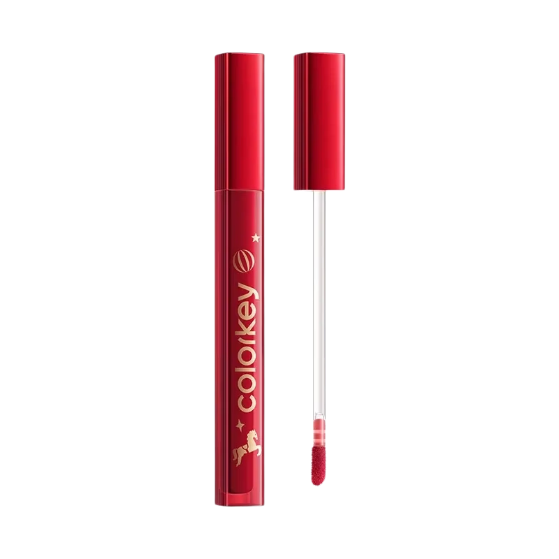 Color Key珂拉琪唇釉水雾唇露沾杯不易掉色学生素颜口红 雾面哑光唇釉礼物 P358淘金山楂-马年款