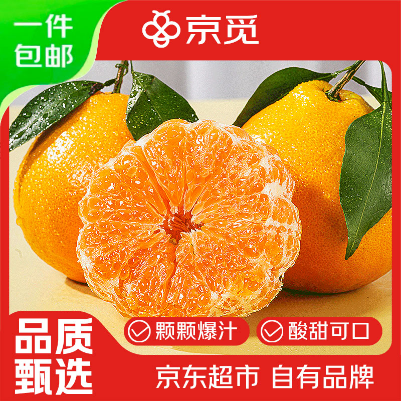 京觅四川春见耙耙柑 4.5斤 单果70mm+ 粑粑柑柑橘生鲜水果 源头直发