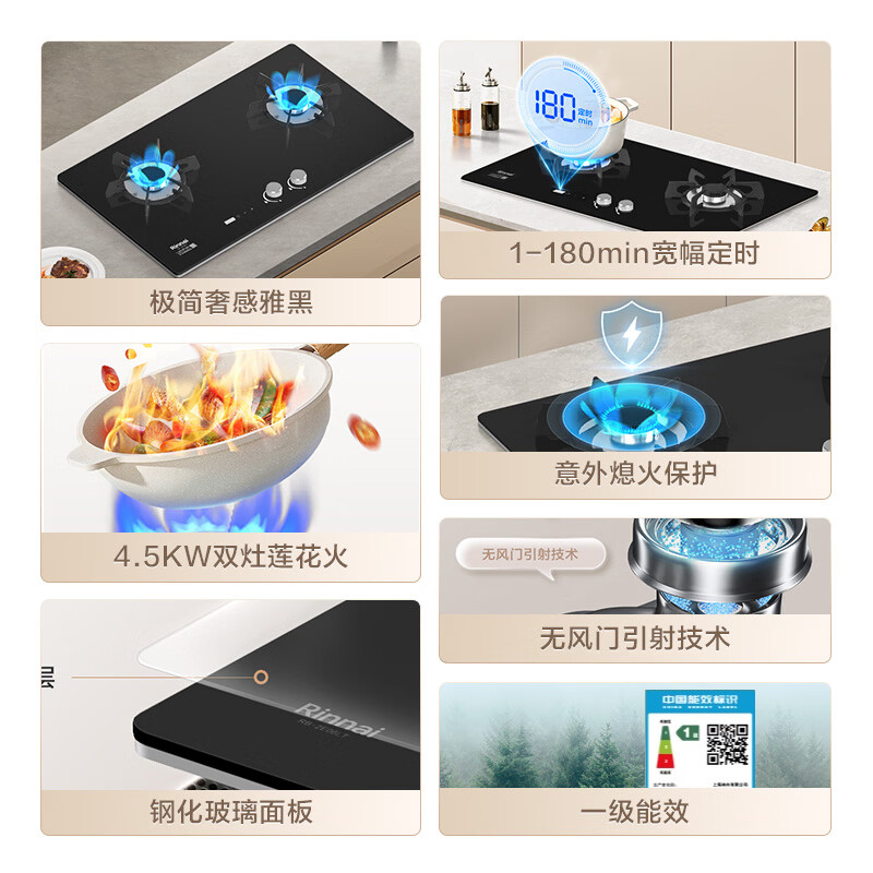 ���ڣ�Rinnai��ȼ���������ȼ��������4.5kW˫�۶�ʱ���ɫǶ��ʽһ����Ч JZT-2E06LT 2899Ԫ