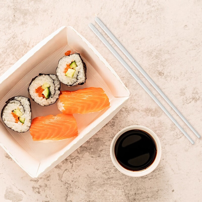 嗨米筷HiMe防霉抗菌家用食品级合金筷子耐高温无漆无蜡0色素科技筷 白色 8双 宇航级PAS高分子新材料