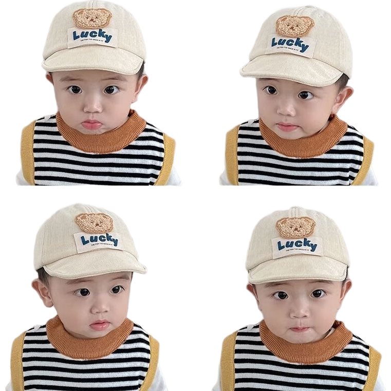 ���ڲ�����Ӥ��ñ�Ӵ��＾���ܺ�����ĸ��ͯѼ��ñ��ɹ����Ů�����׶�����ñ LUCKС�ܱ�Ѽ��ñ-�װ�ɫ �ο�6-24���£�44-48cm) 8.36Ԫ