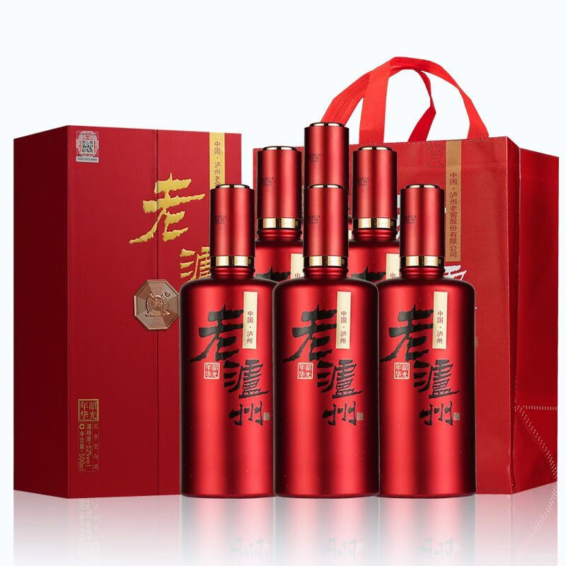 泸州老窖老泸州韶光年华泸州老窖浓香型52度500ml 婚宴节日送礼