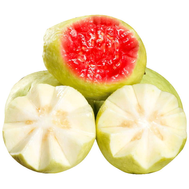 京鲜生软糯红白对半双拼芭乐 净重2.5斤单果150g+ 番石榴 源头直发包邮