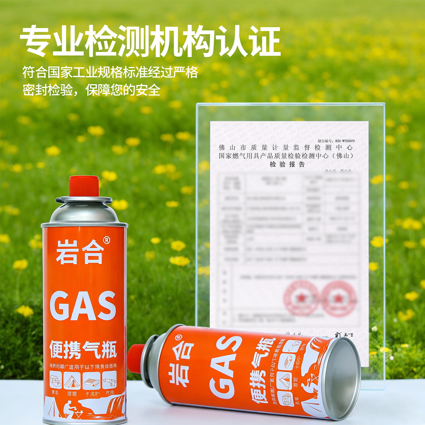 岩合卡式炉气罐通用 tj便携户外野营烧烤安全防爆气瓶 丁烷瓦斯煤气罐 220g*4瓶