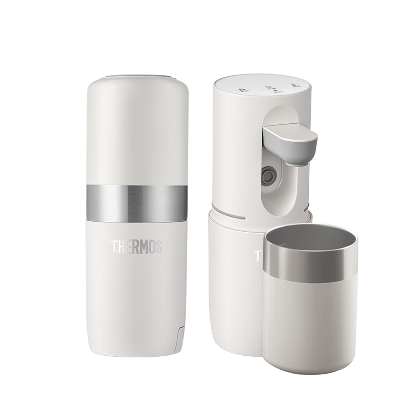 膳魔师（THERMOS）即热式便携饮水机小型家用即热烧水壶旅行免安装折叠便携电热水壶智能触控式速热