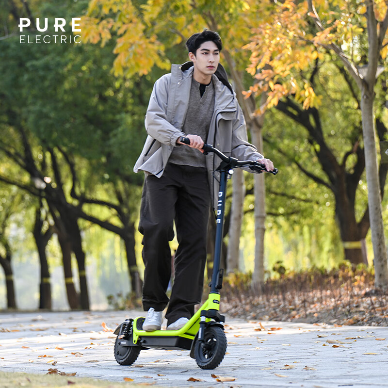 佩尚Pure Electric电动滑板车成人代步便携长续航折叠越野踏板车 PURE AIR5 Ultra 极光黄