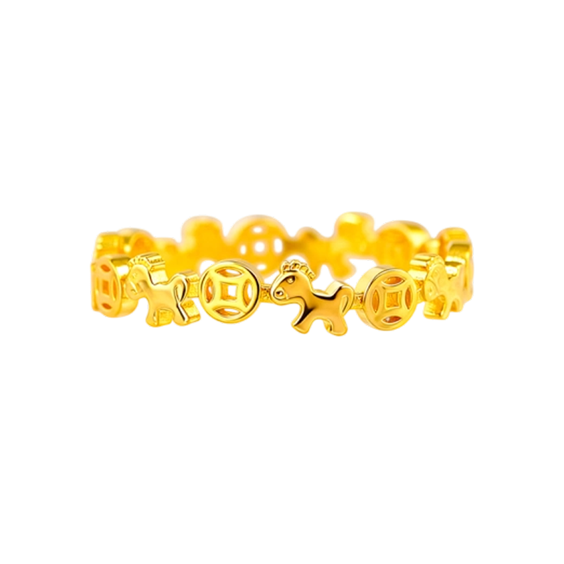 �Ϸ��� ͭǮС����ָ Ů����� ��������ָ�� Ȧ��12 Լ0.7g 980Ԫ(���׹�)